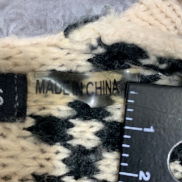 Hot & Delicious Women's Kimono Cardigan Black White Striped Fringe Open Front Sw - Picture 4 of 7